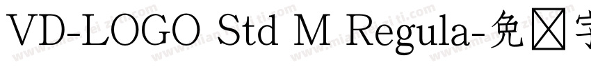 VD-LOGO Std M Regula字体转换